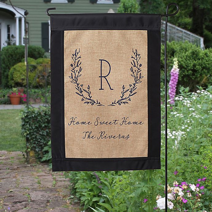 Farmhouse Floral Burlap Garden Flag | Bed Bath & Beyo