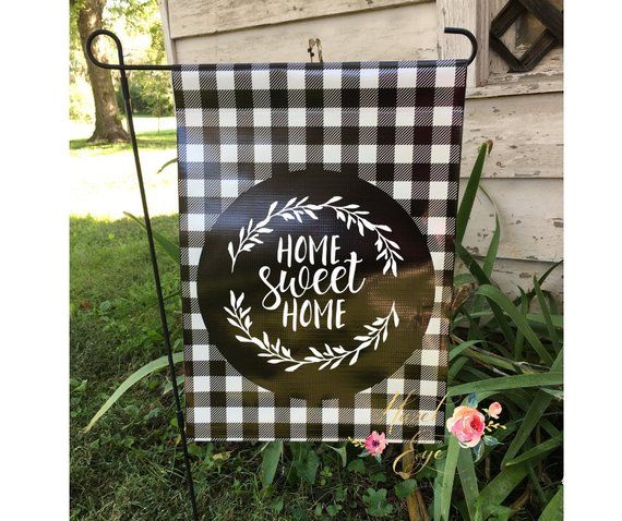 Buffalo Plaid Christmas Garden Flag, Buffalo Plaid Christmas Decor .