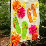 Summer Garden Flag from a Dollar Store Placemat | Summer garden .