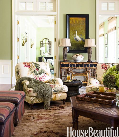 10 Best Green Living Rooms - Ideas for Green Living Roo