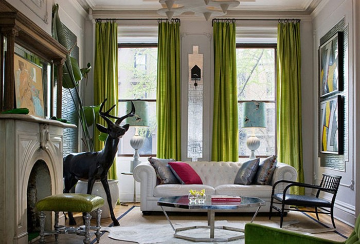 Chartreuse Living Rooms | Decohol