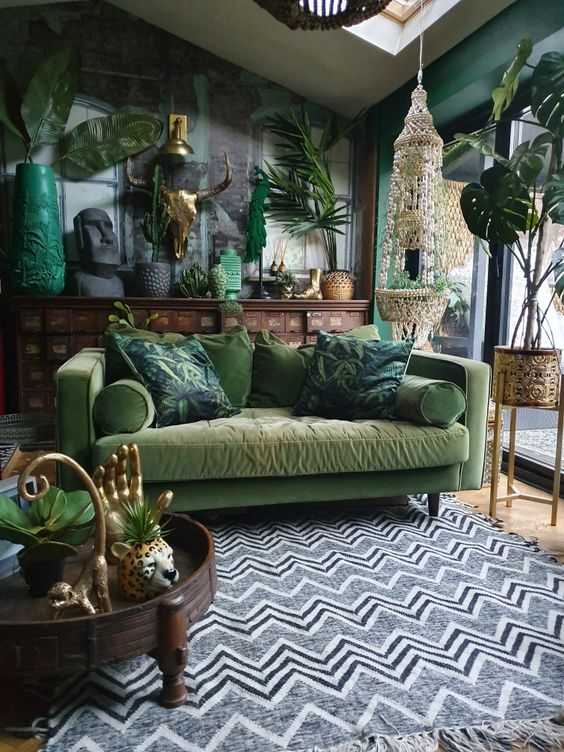 25 Welcoming Green Living Room Decor Ideas - Shelterne