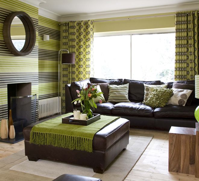 home decor family room brown and green | Trendy Paint Colors .