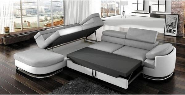 Elegant, Spacious Grey Sectional Sleeper  Sofa: A Luxurious Addition to Your Living Space
