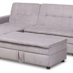 Lynna Light Gray Left Facing Storage Sectional Sleeper Sofa With .