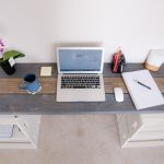 HOME OFFICE IDEAS | Desk set up on a budget - Repurposing Togeth