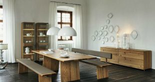 Wooden furniture in a Contemporary Setti