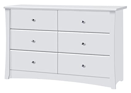 Amazon.com : Storkcraft Crescent 6 Drawer Dresser, White, Kids .