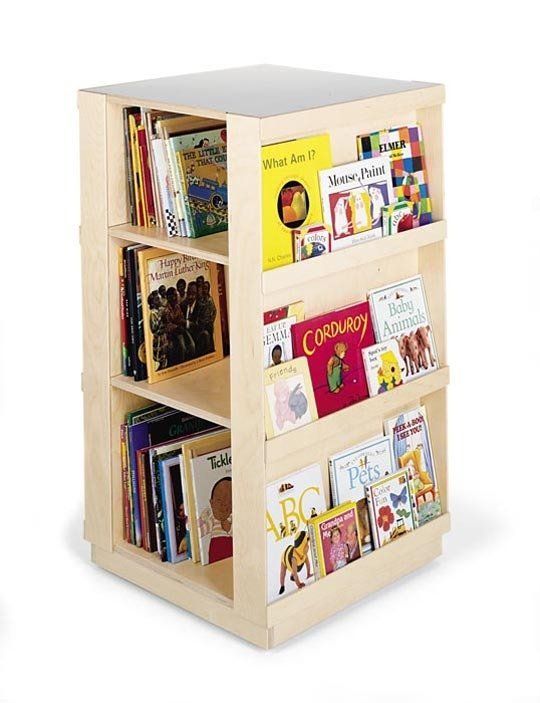 Space Saving Idea: Revolving Bookcases | Kids book storage, Kids .