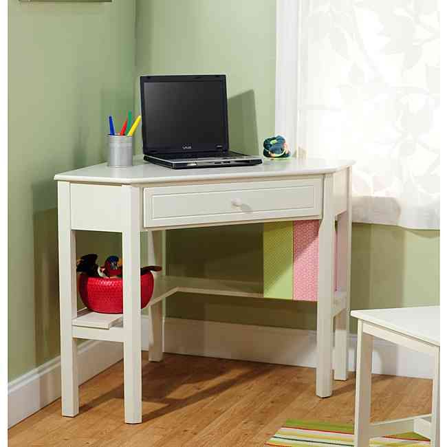 TMS Corner Desk | White corner desk, Desks for small spaces, Small .