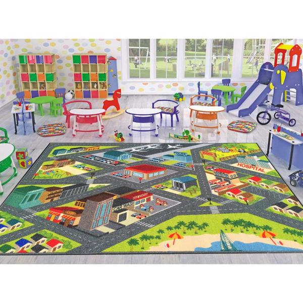 KC CUBS Multi-Color Kids and Children Bedroom and Playroom Road .