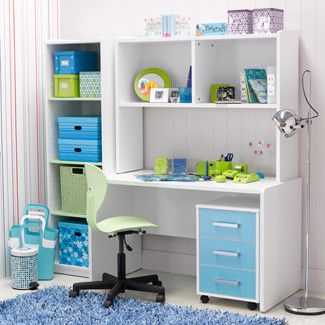Pink, Purple & Aqua | Kids study desk, Kids bedroom accessories .