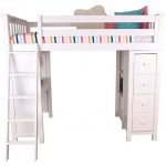 Shop Totally Kids Chelsea White Twin Loft Bed with Desk and Stora