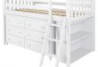 Chelsea Twin Low Loft Bed with Storage - Transitional - Kids Beds .