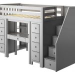 Shop Totally Kids Almere Gray Twin Loft Beds for Ki