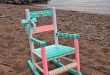 Hand-painted Rocking Chair, Kids Rocking Chair, Nautical Nursery .
