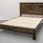 Amazon.com: Rustic Farmhouse Platform Bed w Headboard - King .