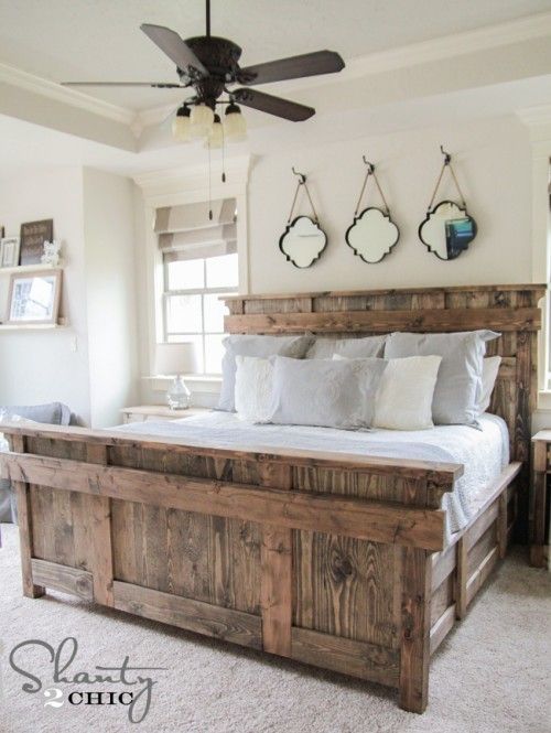 DIY King Size Bed Free Plans | Home, Home decor, Furnitu
