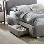 Baxton Studio Camile Modern And Contemporary Grey Fabric .