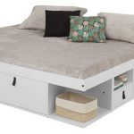 Memomad Bali Storage Platform Bed (King Size, Off White .