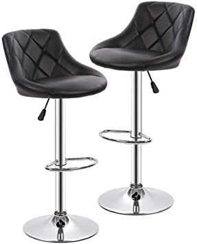 Amazon.com: Counter Height Bar Stools Set of 2 Barstools Swivel .