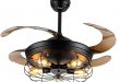 Amazon.com: Ceiling Fan with Light 42 Inch Industrial Ceiling Fan .