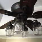 Rustic Mason Jar Ceiling Fan LIGHT KIT ONLY with Vintage Pints .