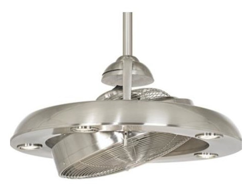 Ceiling fan/light location and aim in air-conditioned kitch