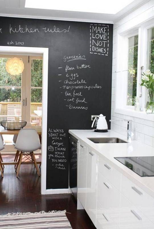 See Why Chalkboard Wall In Kitchen Is A Great Id