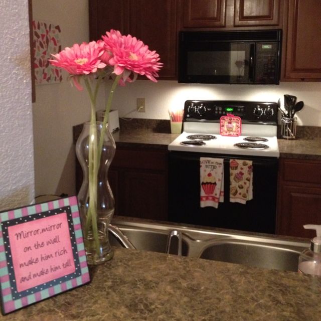 Our girly kitchen | Kitchen decor apartment, Small kitchen decor .