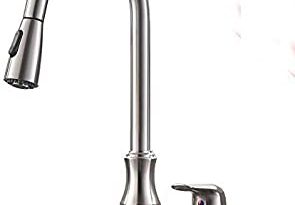 Hotis 3 Hole Kitchen Sink Faucet with Pull Down Sprayer Soap .