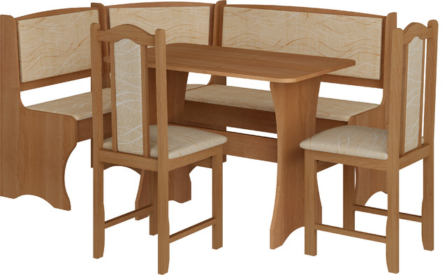 Breakfast Kitchen Nook Table Set, L-Shaped Storage Bench With .