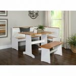 Corner Nook Dining Set Breakfast Bench Kitchen Booth Dinette Table .