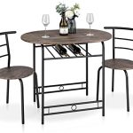 Amazon.com - kealive 3 Piece Compact Dining Bistro Table Set with .