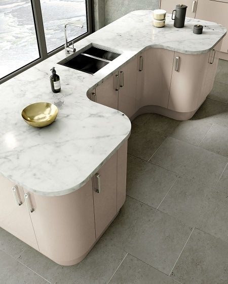 JAZZ UP YOUR KITCHEN A BIT WITH WHITE SPARKLE KITCHEN WORKTOPS .