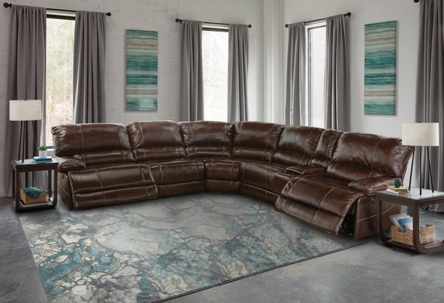 Shaw Havana Contemporary Power Reclining L-Shaped Sectional So