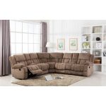 Classic Large Linen Fabric L Shape Sectional Recliner Sofa Couch .