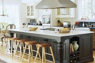 Large Kitchen Island with Seating and Storage | Eclectic kitchen .