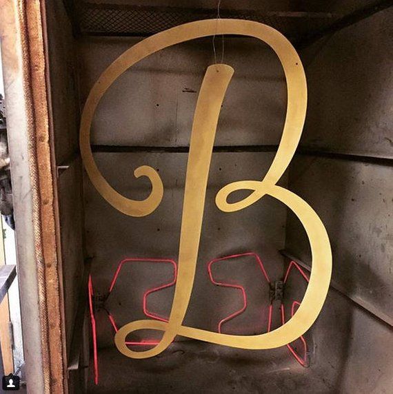24 Metal Letters Large Letters Wall Decor Initials | Etsy | Letter .
