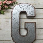 GALVANIZED LETTER/Large metal Letter/home wall decor/Personalized .