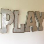 PLAY/Metal Letters/21 Colors/Large Metal Letters/Galvanized .