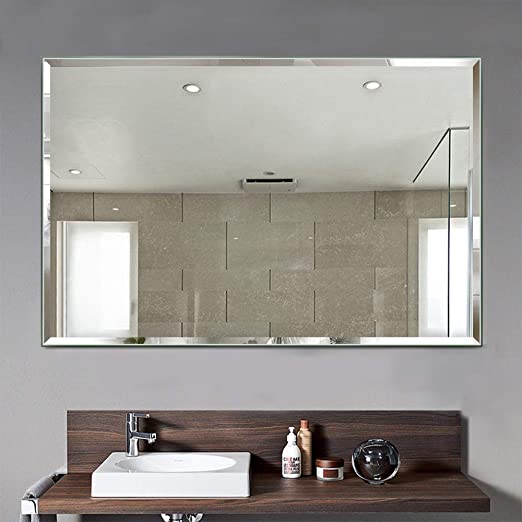 Amazon.com: ONXO Large Rectangular Bathroom Mirror, Wall-Mounted .