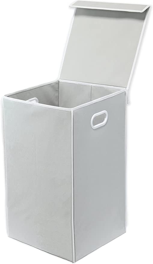 Amazon.com: Simple Houseware Foldable Laundry Hamper Basket with .