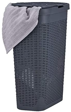 Amazon.com: Superio Narrow Laundry Hamper 40 Liter With Easy Lid .