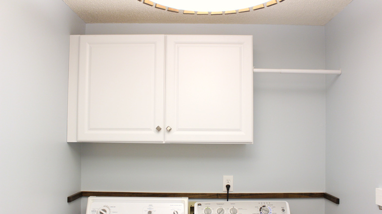 Installing Wall Cabinets in Laund