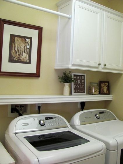 Laundry Room Cabinets With Hanging Rod
