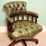 An absolutely stunning leather 'Captains chair' in a beautiful .