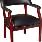 Amazon.com: Boss Captain's Chair In Black Vinyl: Furniture & Dec