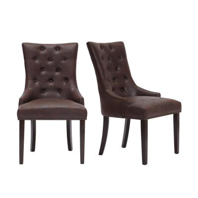 Home Decorators Collection Bardell Upholstered Tufted Dining Chair .