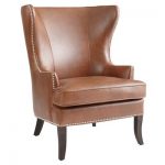 5West Royalton Armchair | Leather wing chair, Leather armchair .